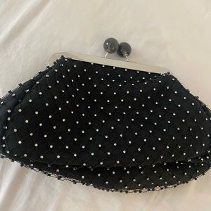 ZARA SEQUIN CLUTCH W CHAIN NEW